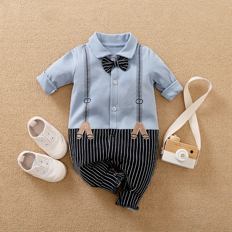 Cotton baby suit Malapina Newborn Baby Boy Rompers Summer Clothes Infant Short Sleeve Jumpsuit Overalls Outfit with Bow Tie Toddler Girl Clothing black baby bodysuits	