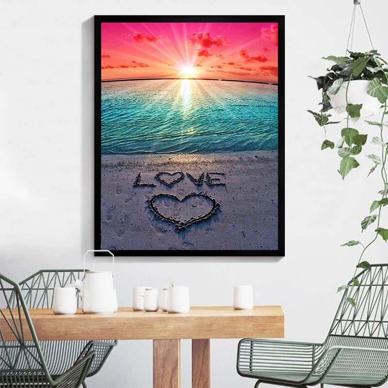 Горячая картина по номерам для взрослых начинающих DIY наборы на холсте без рамки