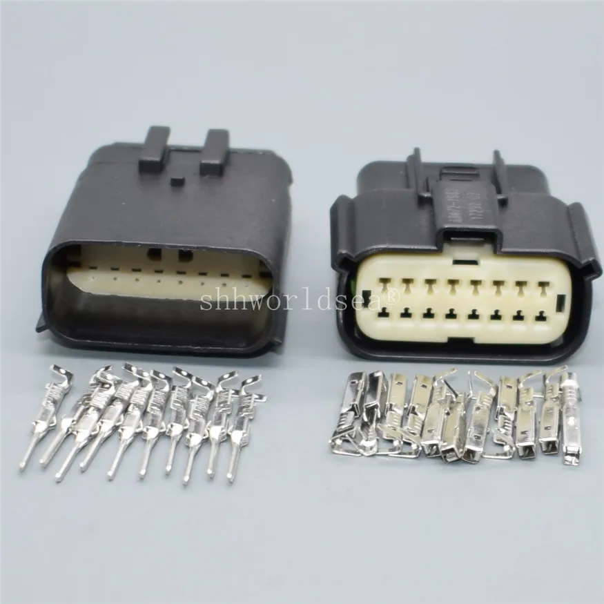 

1Set 16 Pin 33472-1601 33482-1601 Headlight Socket Automotive Lamp Light Connector For Ford Focus Mondeo EDGE Fiesta 33472-1740