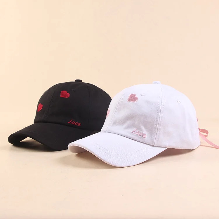 Бейсбольная Кепка с вышивкой сердца и буквы, бейсбольная кепка с завязками, бейсбольная кепка, крутая модная бейсбольная кепка для пары