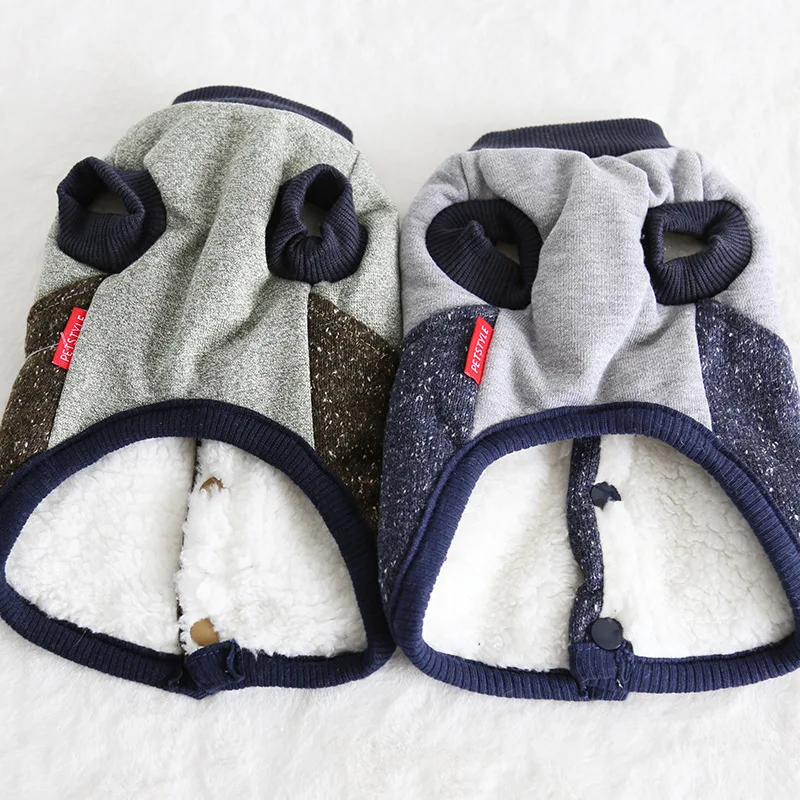 Kawaii зимняя одежда для собак четыре фута одежда для домашних животных Chiwawa jorkie Bomei платья в полоску