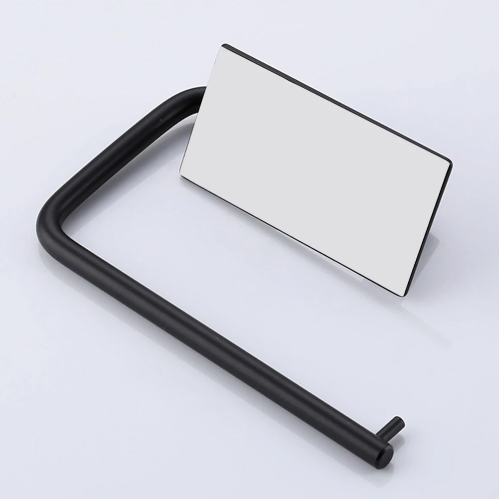 Self Adhesive Stick On Towel Hanging Roll Paper Storage Bathroom Household No Drilling Wall Stainless Steel Rack Tissue Holder