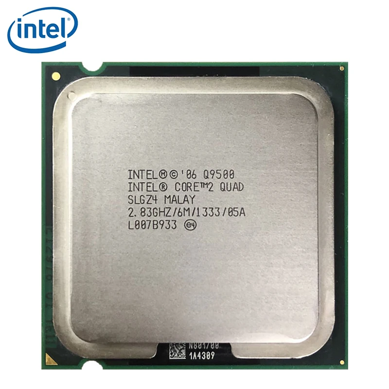 Процессор Intel Core 2 Quad Q9500 83 ГГц четырехъядерный ЦПУ 6 Мб 95 Вт 1333 LGA 775 100% рабочий |
