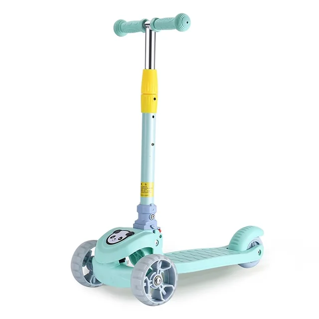 Children 3 In 1 Kick Scooter Folding Skateboard Kids Adjustable Height Flashing Light 3 Wheels Foot Scooters Boy Girl Scooter 5