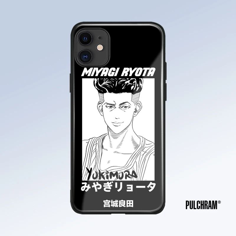 Стеклянный чехол Ryota Miyagi Slam Dunk для iPhone 6s 7 8 x xr xs 11 pro max Samsung S note 9 10 20 Plus | Мобильные