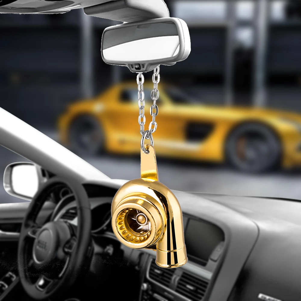 Car Pendant Turbo Hanging Ornaments Auto Interior Hip-hop Turbocharger Auto  Rear View Mirror Decoration Dangle Trim Accessories