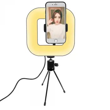 

18cm Square Dimmable LED Light Photo Studio Photography Photo Fill Lamp with Tripod for iphone Yutube Live Video Makeup