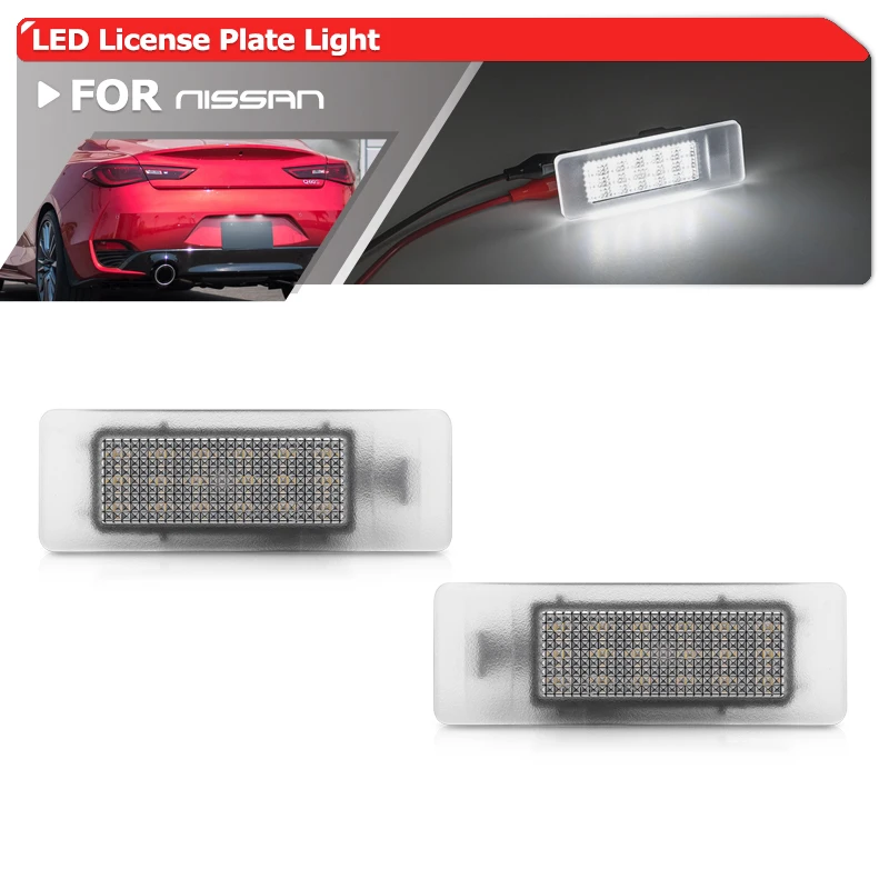 Adatto Per Nissan Gt-R Foglia Maxima Rogue/Rogue Sport Smd Bianco Canbus Posteriore Led Numero Targa Luci Lampade