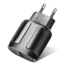 ROCK Quick Charge QC3.0 USB US EU Fast Charger Universal mobile phone charger Wall USB Charger Adapter for iPhone Samsung Xiaomi