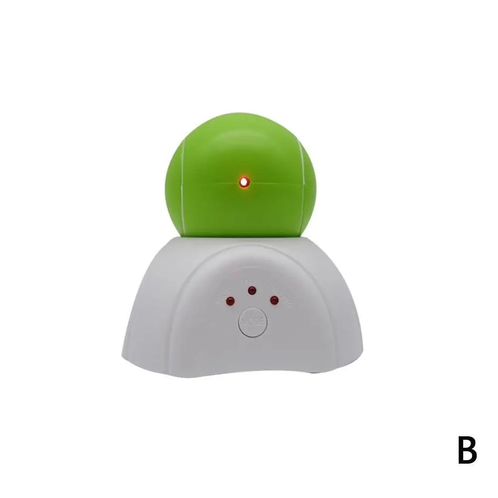 GREEN Игрушка для домашних животных, автоматический светильник, регулируемый съемный теннисный мяч и Интерактивный Лазерный Пуант, игрушечный кронштейн для кошки - Цвет: GREEN