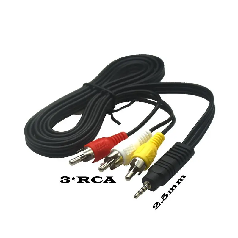 2m Jack to 3 RCA Cable - Audio Video (Camera Cable)