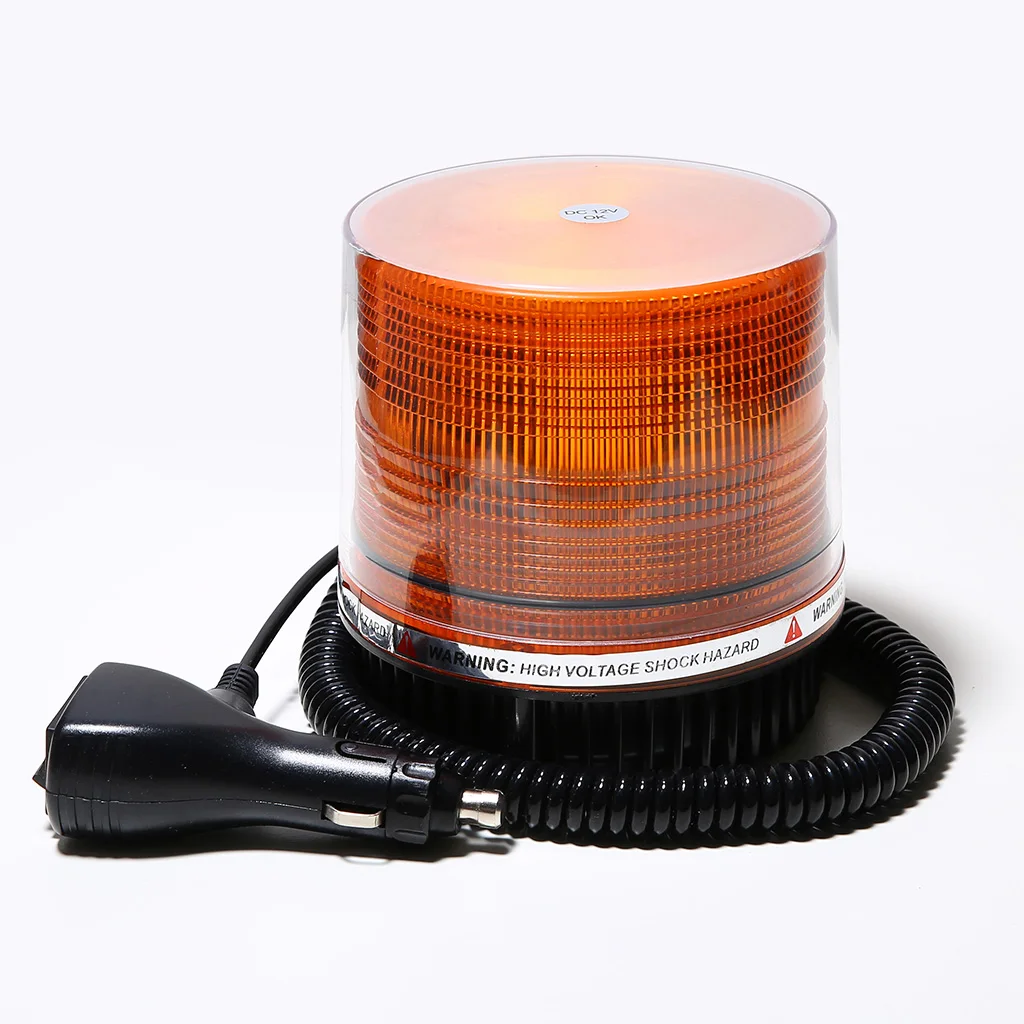 Car Roof Top Front Beacon Strobe Light Emergency Flash Warning Light Lamp Amber Self Contained LED 