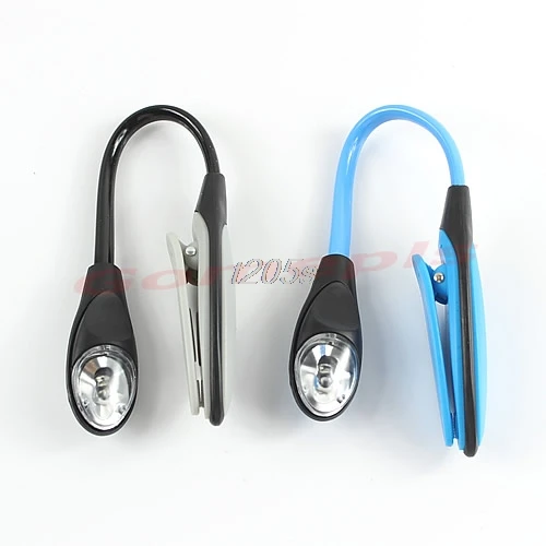 

1Pc Mini Flexible Clip-on Bright Booklight LED Travel Book Reading Lamp White Light T18 Drop ship