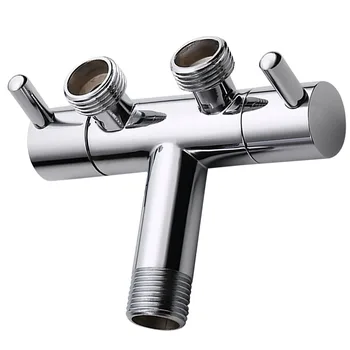 

1Pc Water Valve One-into-two Bidet Multifunctional Airbrush Toilet Triangular Water Valve