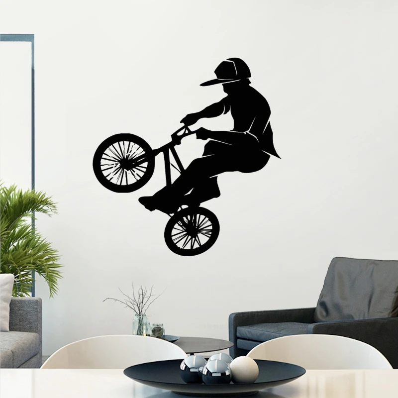 BMX велосипед магазин стикер на стену индивидуальные спортивные плакаты