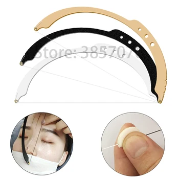 

Microblading Bow arrow line ruler semi-permanent Eyebrow Auxiliary Eyebrow Dyeing Liners Positioning Semi Permanent Thread