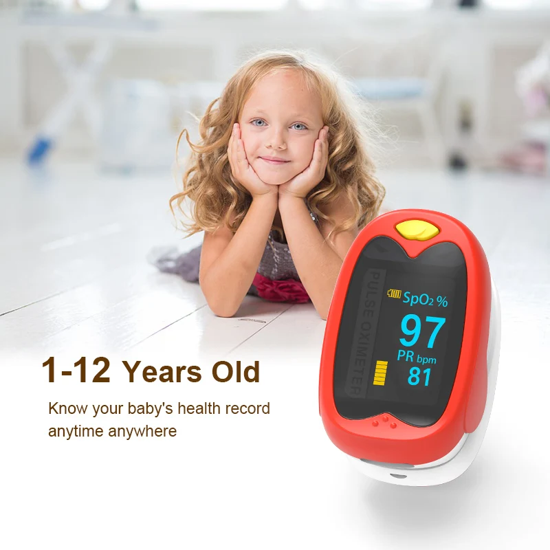 Child Oximeter Household Finger Clip Pulse Oximeter Oxygen Saturation Detector Oxygen Meter CE