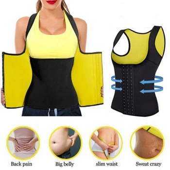 

Women Waist Trainer Corset Weight Loss Slimming Neoprene Sauna Sweat Vest Workout Body Shaper Tank Top