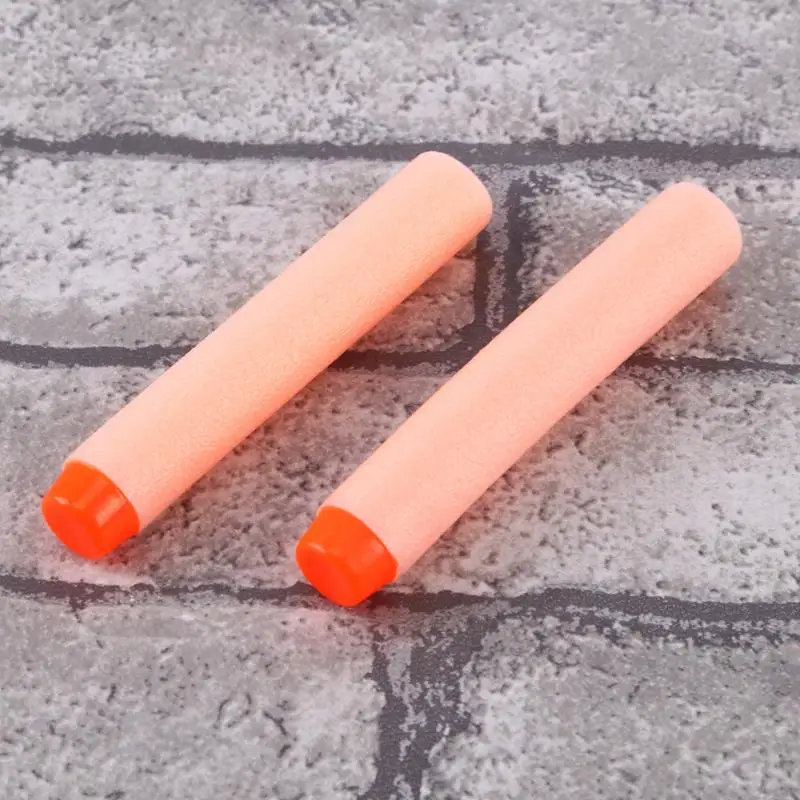 100 шт для пуль Nerf, мягкие пули с полым отверстием, пули для пуль Nerf серии бластеров, 7,2 см, запасная игрушка дартс, рождественский подарок для детей