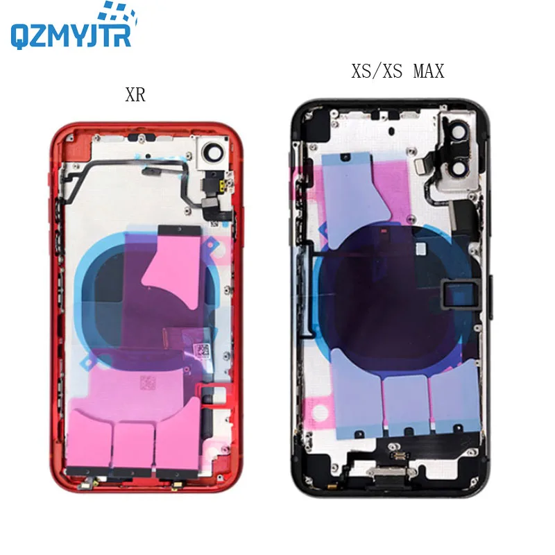

10/PCS Battery Cover Back Door Rear case+Middle Frame Chassis with Flex Cable Full Housing Assembly For iPhone X/XS/XS MAX/XR