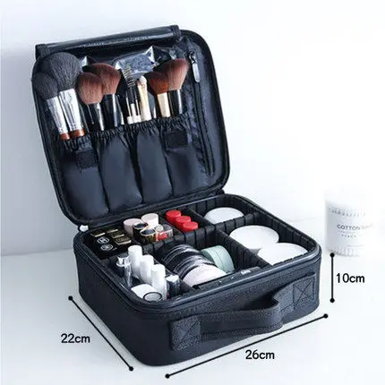 Travel Pouch Portable Makeup Organization Storage Bag Waterproof Kiste Large Makeup Nailpolish Organizer for Cosmetics II50HZB - Цвет: small2