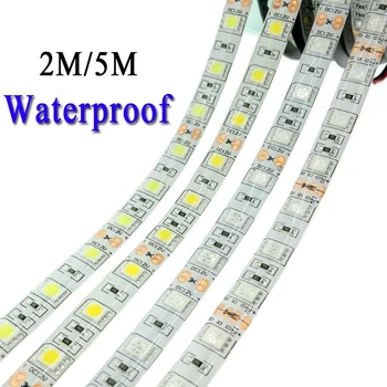 

Waterproof LED Strip 5050 DC12V 60LEDs/m Flexible LED Light RGB RGBW 5050 LED Strip 300LEDs 5m/lot