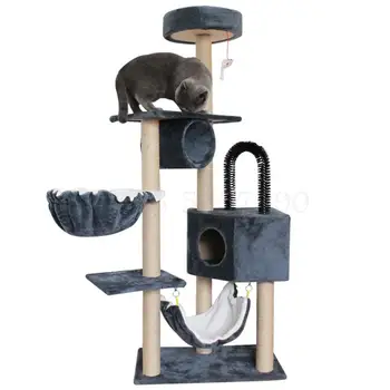 

Cat Climbing Cat Nest Tree One Cat Shelf Jump Large Toy Cat Crawl Climbing sisal Villa Cat Tower
