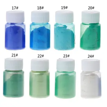 

8 Colors 10g Epoxy Resin Colorant Powder Mica Pearlescent Pigments Kit 40JF