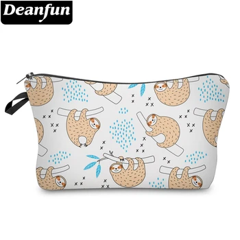 

Deanfun Cute Sloth Prints Waterproof Cosmetic Bag Purse Makeup Bag For Travel Sloths Gifts For Girls 51672