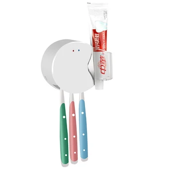 

brush Sterilizer Box Uv Disinfection Toothbrush Holder Storage Set Sterilizer Automatic Toothpaste Dispenser Wall-Mounted