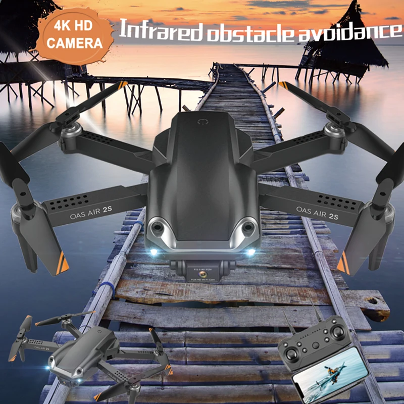 Новинка 2021 Z608 мини Дрон 4K HD с двумя объективами аэрофотосъемка фиксированной