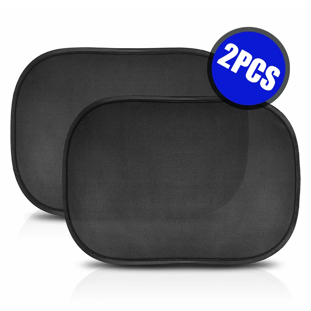 For Car Exterior Parts 2pcs Universal Size Sun Shade Car Sun Visor Car 44 x 36CM 80GSM Mesh Fabric Window Foils Mayitr