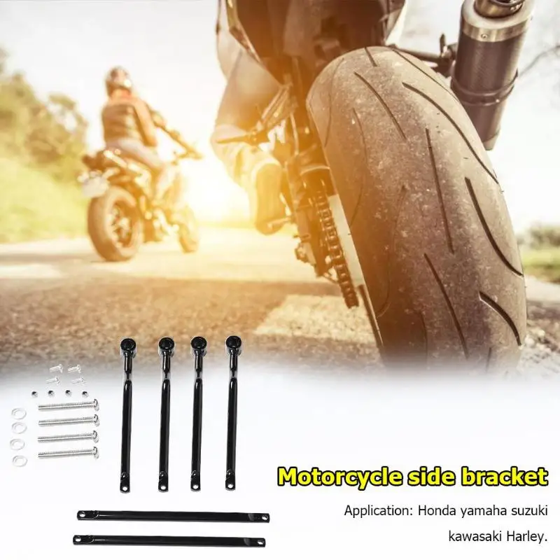 Мотоцикл седло мешок поддержка баров крепления Кронштейн подходит для Kawasaki Honda Yamaha Suzuki Harle