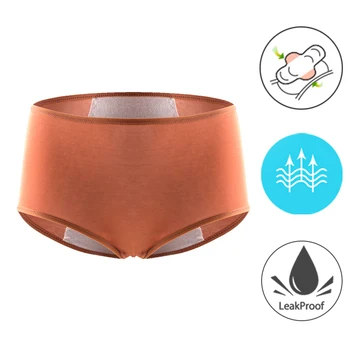 

New Waterproof Menstrual Panties for Women Physiological Period Briefs Cotton Underwear Mid-waist Underpants Female Intimates