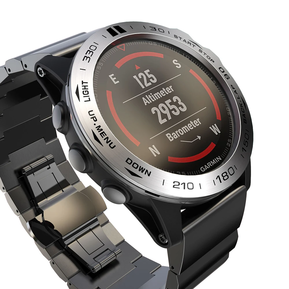 Металлический ободок для часов Garmin Fenix 5X Смарт-часы скорость/время кольцо клейкий чехол из нержавеющей стали крышка для Fenix5X рамка