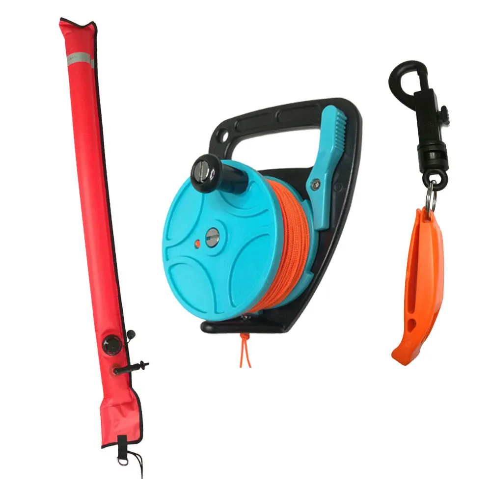 46 м Катушка для подводного плавания катушка надувная пальцев буй поплавок