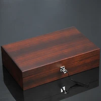 New 12 Slots Wooden Watch collection box Wood Jewelry Case Wooden Storage Boxes With Lock multifunctional Jewellery storage box 1