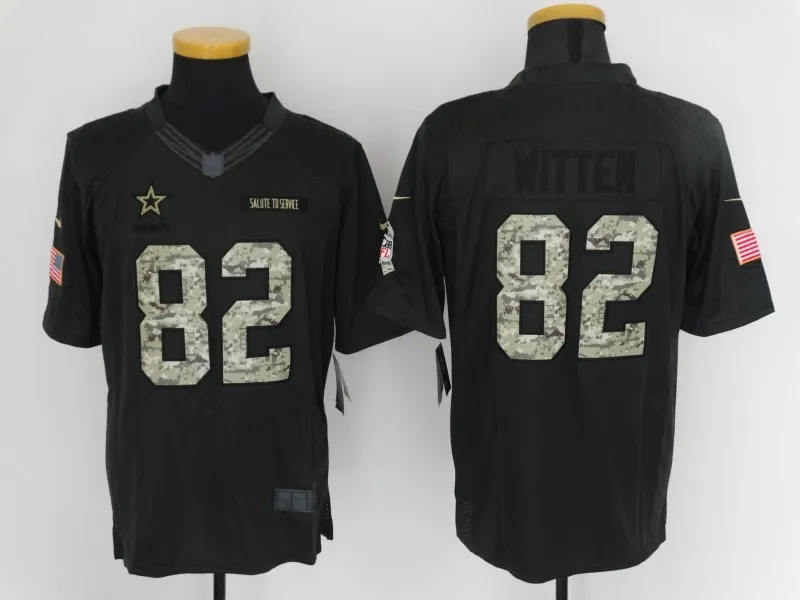 Армейский зеленый Dallas s, Tony Romo, Emmitt Smith, Sean Lee, Jason Witten, Dez Bryant, Ezekiel Elliott Jersey - Цвет: Армейский зеленый
