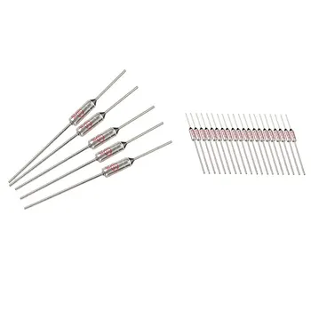 

5 Pcs Circuit Cut Off TF 185 Celsius 250V 10A Temperature Thermal Fuses & 20 Pcs RY Series Metal 192 Celsius