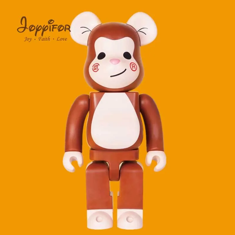 Лидер продаж 28 см 400% Bearbricklys Охотники за привидениями кунжутные уличные фигурки блоки медведи ПВХ Куклы Коллекционные модели игрушки - Цвет: Красный