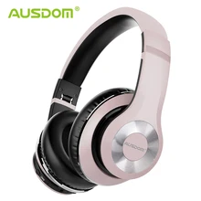 AUSDOM ANC10 новые активные Беспроводные наушники с шумоподавлением, Накладные наушники с глубоким басом, складные наушники с микрофоном, bluetooth-гарнитура для iPhone 11