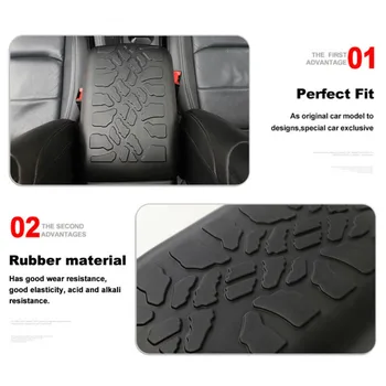 

1pc Armrest Cover Non-slip Pad Mat Rubber For Jeep Gladiator JT 2020 Durable