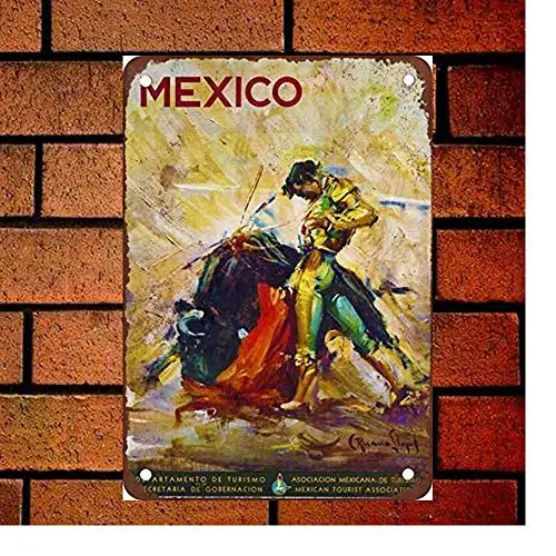 

12"x16" Metal Sign Mexican Tourism Vintage Look Reproduction 2 Retro Decor