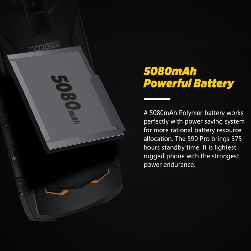 DOOGEE S90 Pro IP68 водонепроницаемый прочный смартфон 6 ГБ+ 128 Гб 6,18 ''5050 мАч 16MP+ 8MP распознавание лица отпечаток пальца двойной 4G мобильный телефон OTG NFC