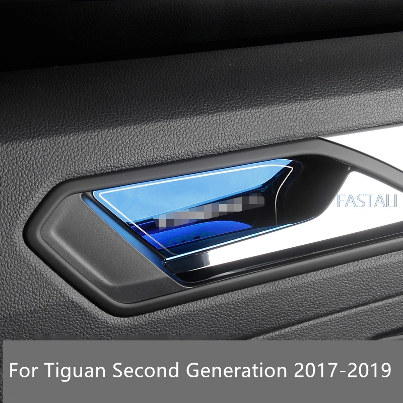 Для Tiguan второго поколения 2017 2019 внутренняя дверная ручка коробка с блестками