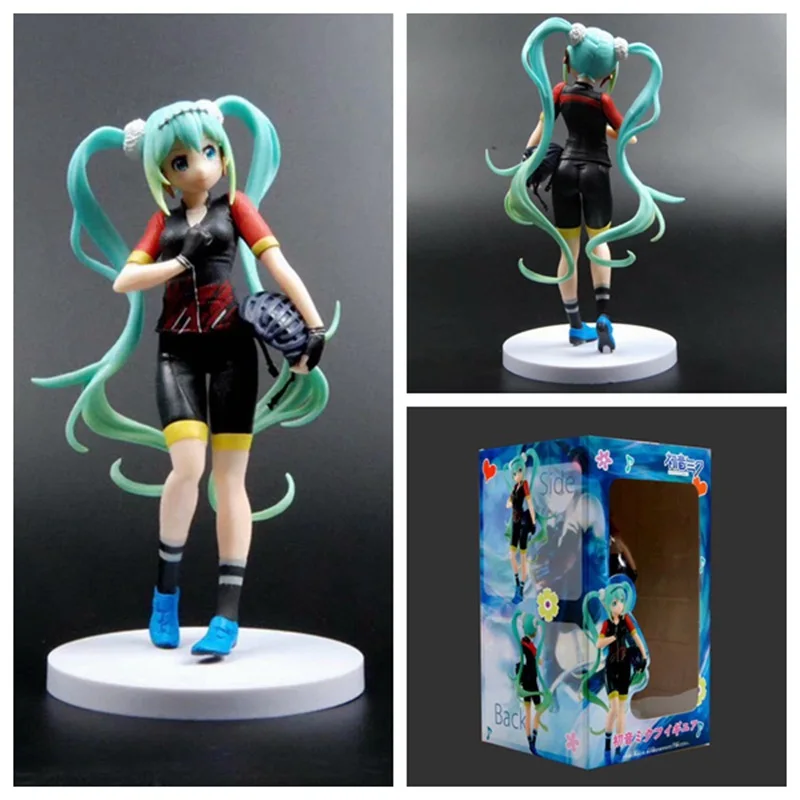 

Anime Toy Hatsune Miku Race Car Hatsune Cycling Hatsune Stance che mao Boxed Decoration Garage Kit