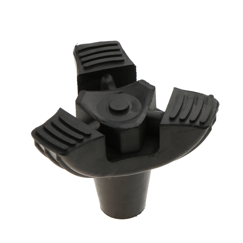Durable Black 19mm Rubber Cane Replacement Tip Walking Stick End Crutch Feet