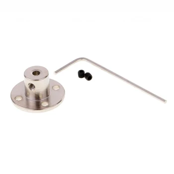 

New 3-14mm High Hardness Electroplate Steel Flange Shaft Coupling Rigid Flange Coupling Motor Guide Shaft Axis Bearing
