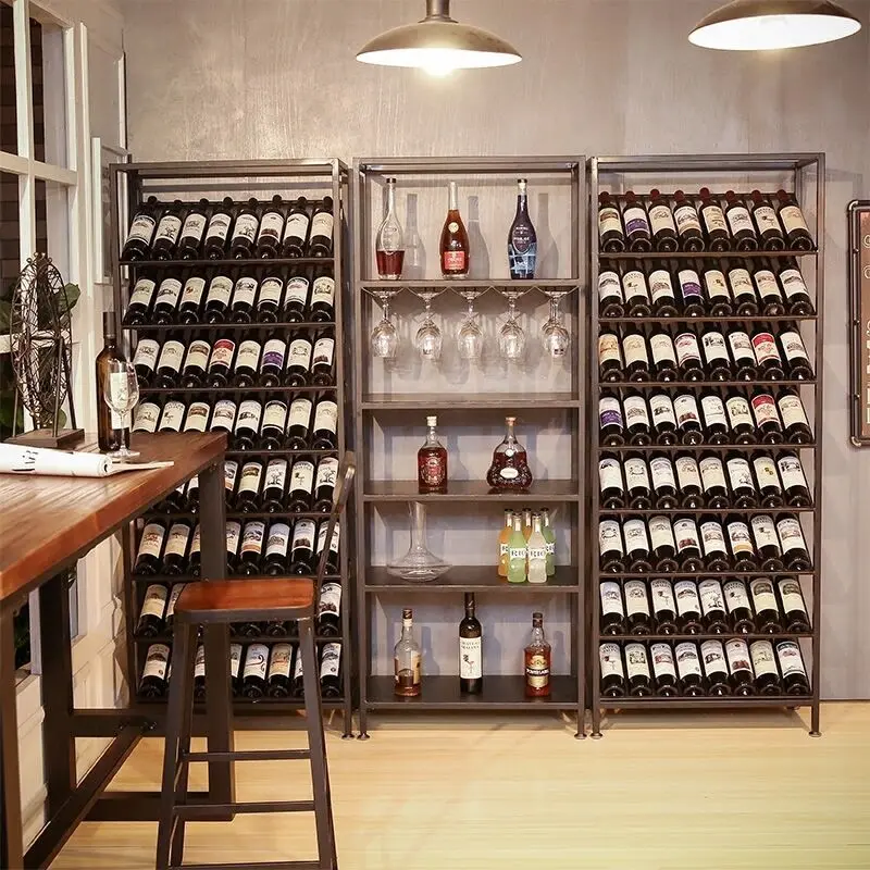 

Manufacturers Direct Selling Steel wineshelf Multi-functional Storage Multifunctional Shelf Display Cabinet Frame Stand