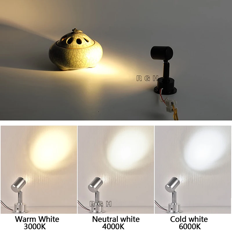 1W 3W Led recessed cabinet mini spot light 110V 220v downlight 12v dc jewelry show Include Led Driver 4000K Ceiling light lamp led downlight led spotlight miniature lights undercabinet range hood light